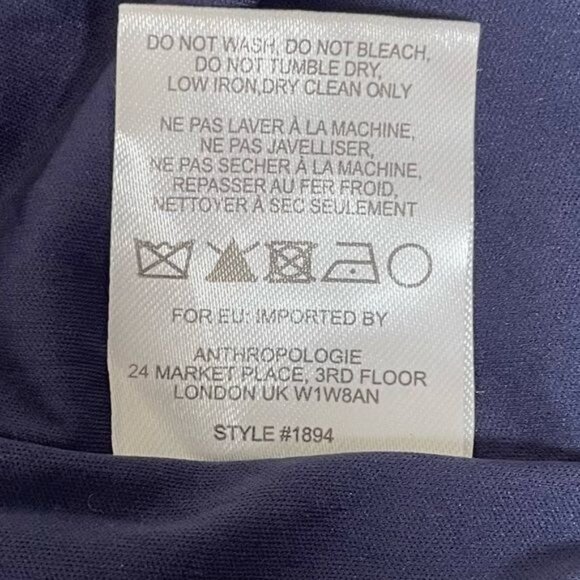 Hutch Indira Asymmetrical Dress in Navy Blue Size Small - Picture 15 of 15